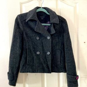 Express Crop Peacoat Jacket